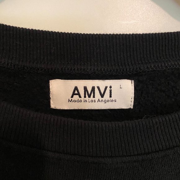 EUC - AMVi L/S Side Detail Pullover in Black - L - Picture 2 of 4